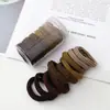 Accesorios para el Cabello de Alta Elasticidad para Mujeres Estilo Coreano Sencillo Banda de Goma Sin Costuras Cuerda para el Cabello Ponytail Infantil Diadema Duradera Goma para el Cabello