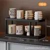 Estante de Almacenamiento de Escritorio Portavasos Encimera de Mesa de Comedor Organizador de Vasos por Capas Vaso de Agua Taza de Café Taza de Té Organizador de Snacks
