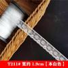 Acessórios de renda branca para arroz feitos em Taiwan, DIY, acabamento para vestido de boneca feito à mão, decoração de faixa de cabelo Lolita para planner