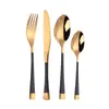 Amazon Nórdico Transfronterizo Doble Línea Acero Inoxidable 304 Cuchillo y Tenedor Vajilla Occidental Creativo Hotel Hogar Cuchillo, Tenedor y Cuchara para Steak