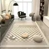 Alfombra para sala de estar, sofá, mesa de centro, alfombra de sala de estar estilo minimalista moderno, tapete para piso de dormitorio, cobertura completa de área grande