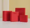 Bolsa de mano para cosméticos de alta gama bolsa para tienda de ropa color vino tinto champán bolsa de regalo bolsa de papel para joyería venta al por mayor