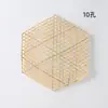 Fábrica Nexin Tapetes de Bambu Feitos à Mão com 5 ou 6 Furos, Tapetes de Rede de Bambu Hexagonal para Picles, Tapetes de Bambu Antiaderentes, Tapetes de Bambu