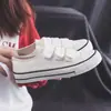 Zapatos de Lona con Velcro de Nuevo Estilo Primavera y Verano 2026 para Estudiantes Mujeres, Zapatos de Tela Estilo Coreano Ulzzang, Tenis Blancos Versátiles