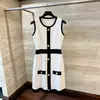 Foto Real do Vestido Regata de Tricô Sem Mangas Estilo Socialite de Nanyou, Shenzhen - Nova Moda de Verão Chique