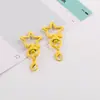 Estrela de Cinco Pontas Pintada em Cores Doces Fecho Lagosta Giratório DIY Decoração de Bolsa Artesanal Conector de Contas Acessório
