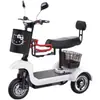 Triciclo Eléctrico para Uso Doméstico, Vehículo Eléctrico Pequeño para Mujeres, Mini Scooter Eléctrico para Recoger y Dejar Niños y Personas Mayores, Uso Familiar A2103