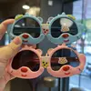 Gafas de sol polarizadas para niños de silicona lindas Gafas de sol con protección solar dulce Oso de peluche lindo Gafas de sol con foto Parasol de dibujos animados Juega genial