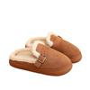 Botas de Nieve para Mujer 2026 Otoño e Invierno Nuevos Zapatos Slip-On de Moda Coreana Zapatos Planos de Algodón con Punta Redonda Mocasines para Mujer