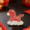 Broche de Caballo Estilo Nuevo para la Buena Suerte, Broche del Año del Caballo para Mujer, Pin de Lujo de Alta Gama para el Año de Nacimiento, Anti-Exposición