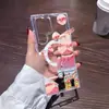 Item popular de comércio exterior: Estilo Pintura a Óleo Urso Violento Capa Magnética Transparente para Samsung S25Plus, Capa de Celular Galaxy S23