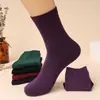 5-10 Pares de Calcetines para Mujer, Calcetines para Mamá, Anti-Olor, Primavera y Otoño, Calcetines de Media Pantorrilla Jacquard de Boca Ancha, Calcetines para Abuela Mayor