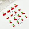 Accesorios de Arte para Uñas de Cereza Luminosa de Dibujos Animados Mini Resina Fruta de Verano Cereza Estilo Sencillo de Moda