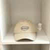 Otoño e invierno Nuevo gorro de béisbol cálido de pana bordado con letras Gorra de visera retro de moda para mujer estilo coreano para hombre