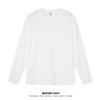 Camiseta de manga larga de algodón de color sólido para hombre, nueva camiseta de comercio exterior de otoño e invierno de 2024, camiseta informal holgada de manga larga para hombre a la moda