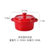 Panela de Ensopado Listrada com Duas Alças e Tampa, Tigela para Assar, Atacado Transfronteiriço Dropshipping, Tigela de Cerâmica para Sobremesa no Micro-ondas