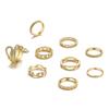 Anillo de Mariposa Popular Transfronterizo Europeo y Americano Anillo Abierto Multijunta Set de Anillos Transfronterizo Más Vendido Set de 22 Anillos de Corazón