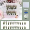 Venta Directa Personalizada de Fábrica Uñas Cortas, Medias y Largas para Manicura, Uñas Portátiles de Fototerapia Hechas a Mano, Pegatinas para Uñas, Estilo de Lujo Accesible 24 Piezas
