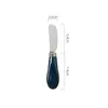 Glase de color cubiertos para mantequilla queso con agujero cuchillo para crema cuchillo para pan mermelada cuchillo para queso mantequilla venta al por mayor transfronteriza más