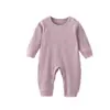Mameluco de Algodón Tipo a de Manga Larga para Bebés Niños y Niñas, Cuello Redondo, Ropa Casual de Otoño