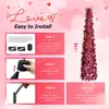 Árbol de Amor Rosa y Morado para San Valentín Transfronterizo Nuevo Producto Ambiente Festivo Adornos de Pie para Interiores y Exteriores Escena del Hogar