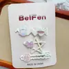 Conjunto Fofo de Presilhas de Cabelo Estrela de Cachorrinho Desenho Animado para Meninas Presilhas para Franja Presilhas para Cabelos Rebeldes Presilhas Laterais para Crianças Acessórios de Cabelo