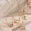 Pulsera de Acero Inoxidable Europea y Americana Taina Simple de Gama Alta Colorida Fresca Pulsera de Acero de Titanio Joyería Popular Transfronteriza para Mujeres
