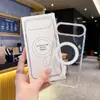 Adequado para Capa de Celular Magnética Transparente Apple 17 Iphone17Promax Capa Protetora Anti-Queda Duas em Uma Atacado