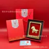Ouro 999 puro, uma série de estatuetas douradas representando o Deus da Riqueza, perfeitas como presente comercial, ornamento de mesa ou item promocional