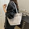 Bolsa de Hombro Transfronteriza Gran Capacidad Casual para Mujer Estilo Ins Bolso Cruzado para Estudiante Bolso Grande Diario para el Brazo y para Ir al Trabajo