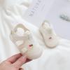 Sandálias de Bebê Verão Sapatos de Bebê Sapatos para Meninos e Crianças Solado Macio Antiderrapante 1-2-3 Anos Menina Respirável Sapatos de Malha Baotou