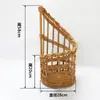 Cesta de Rattan Sintético para Churros Cesta para Pão Francês Cesta para Armazenamento de Baguete Display de Baguete para Assar