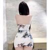 Ropa Popular de Internet Nuevo Cheongsam Estampado Mejorado Ropa Interior Sexy Sin Espalda Ajustado con Abertura Falda de Cadera Estilo Chino Estilo Nacional Camisón