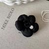 Flor Puff ~ Presilha de Cabelo Pequena de Verão Semi-Presa para Mulheres 2024 Nova Presilha de Cabelo High-End Parte de Trás da Cabeça Adorno de Cabeça