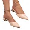 2026 Verano Nuevo Comercio Exterior Talla Grande Zapatos Casuales Cómodos para Mujer Puntiagudos Retro Franceses de Tacón Alto Talla Única