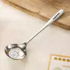 Colher de Aço Inoxidável Alta Aparência Uso Doméstico Colher de Comer Colher de Sopa Fofa Desenho Animado Capivara Cabo Longo Fundo Plano Colher
