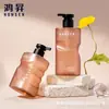 Botellas de plástico PET de 500 ml/400 ml para cuidado del cabello, botellas de acondicionador, botellas de champú, botellas de loción corporal, empaque personalizado