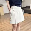 ¡Productos de Alta Calidad! Elegantes Pantalones-Falda Superpuestos que Cubren el Vientre, Shorts Elegantes de Corte A, Resistentes a las Arrugas, Ligeramente Elásticos, Pantalones de Tres Cuartos H022712