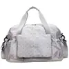Bolsa de Viagem Dobrável Bolsa para Viagem Curta Bolsa de Armazenamento Grande Capacidade Estilo Coreano Bolinhas Bolsa para Yoga Dança Fitness