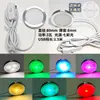 Lámpara Redonda USB Ultra Delgada de Aleación de Aluminio Super Brillante 5V LED Bajo Voltaje Aluminio Impresión 3D Modelo Adornos Gabinete Vitrina de Vino