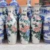 Cerâmica de Jingdezhen Pintada à Mão Peônia Vaso Grande de Chão Sala de Estar Chinoiserie Decoração de Inauguração de Hotel Grandes Enfeites