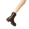 Botines Martin forrados de polar para mujer, botines Chelsea de tacón grueso y suela gruesa, nueva colección otoño/invierno 2026, botines de estilo británico, botas de ajuste ceñido