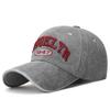 Sombrero Vintage Estilo Americano Lavado Bordado Estéreo para Hombre y Mujer Casual Parasol Hacer Viejo Descolorido Gorra de Béisbol Transfronterizo en stock