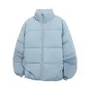 Chaqueta de Invierno para Hombre con Cuello Alto de Algodón, Holgada, Engrosada, Cálida, Acolchada, Estilo Hong Kong, Moderna, Versátil, Abrigo de Algodón, Ropa de Abrigo, Ropa de Invierno