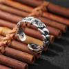 Venta al por mayor joyería de moda plata de ley 925 plata tailandesa coreana y japonesa anillo de apertura índice dedo índice cadena personalizada tendencia