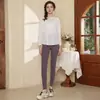 Camiseta Holgada para Fitness, Blusa Fina para Yoga, Top Deportivo Transpirable de Secado Rápido, Traje de Pilates de Aspecto Adelgazante
