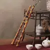 Venta directa hecha a mano, productos de bambú, adornos de escalera de bambú de corte alto, soporte para tazas de té de la ceremonia del té