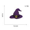 Novo Patch de Tecido de Bruxa de Halloween Transfronteiriço Fantasma Chapéu de Mago Versátil Patch Bordado Bordado para Passar Selo Bordado