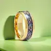 Accesorios Nuevos Transfronterizos Anillo con Patrón de Dragón de Acero de Titanio Acero Inoxidable para Pareja Moda Europea y Americana Anillo para Hombre Venta al por Mayor