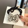 Grampo de Cabelo Exquisito com Laço Totalmente Cravejado de Diamantes Koreanos Clip para Cabelo Clip para Franja Acessório de Cabelo de Luxo Leve Clip Superior
